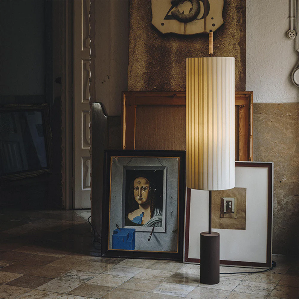 Japanese Style Fabric Dorica Floor Lamp - Image 3