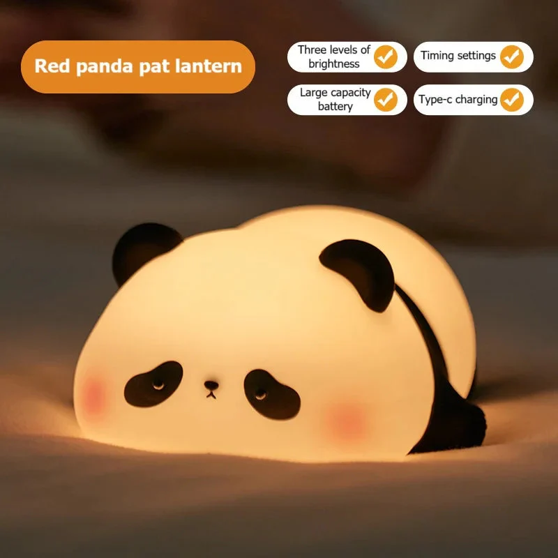 Panda Led Silicone Bedroom Night Light Table Lamp - Image 3