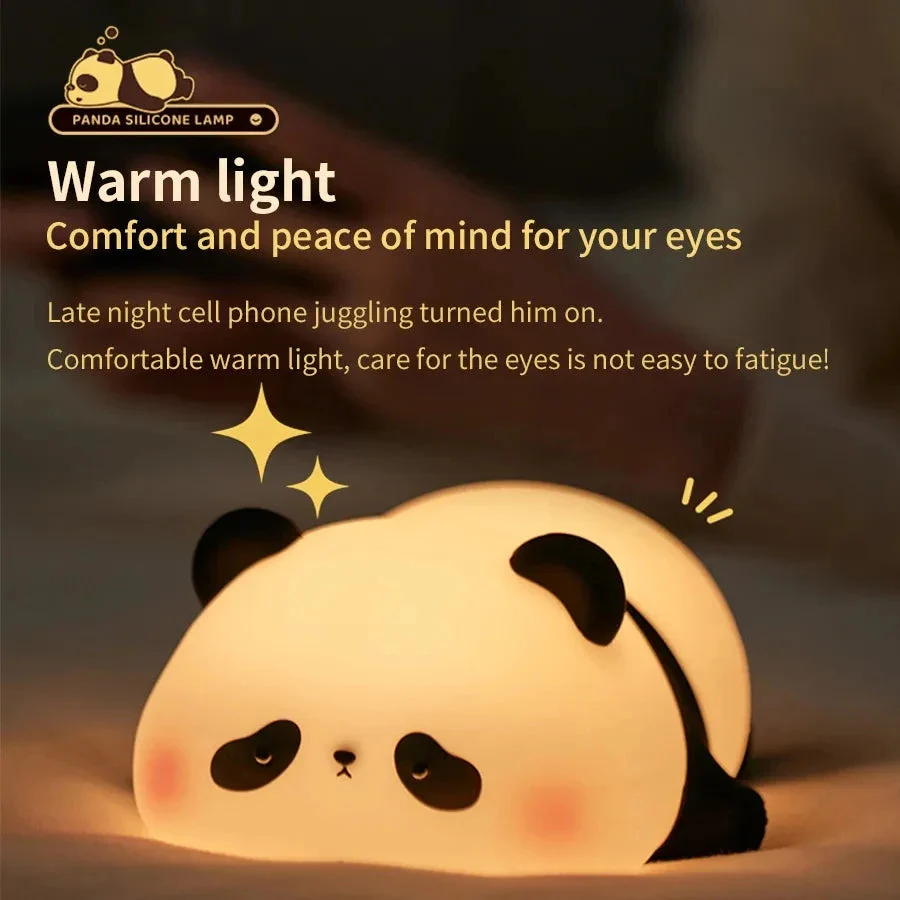 Panda Led Silicone Bedroom Night Light Table Lamp - Image 4
