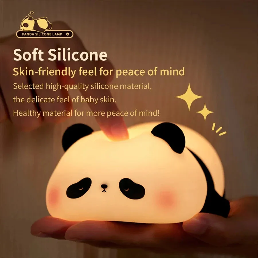 Panda Led Silicone Bedroom Night Light Table Lamp - Image 5