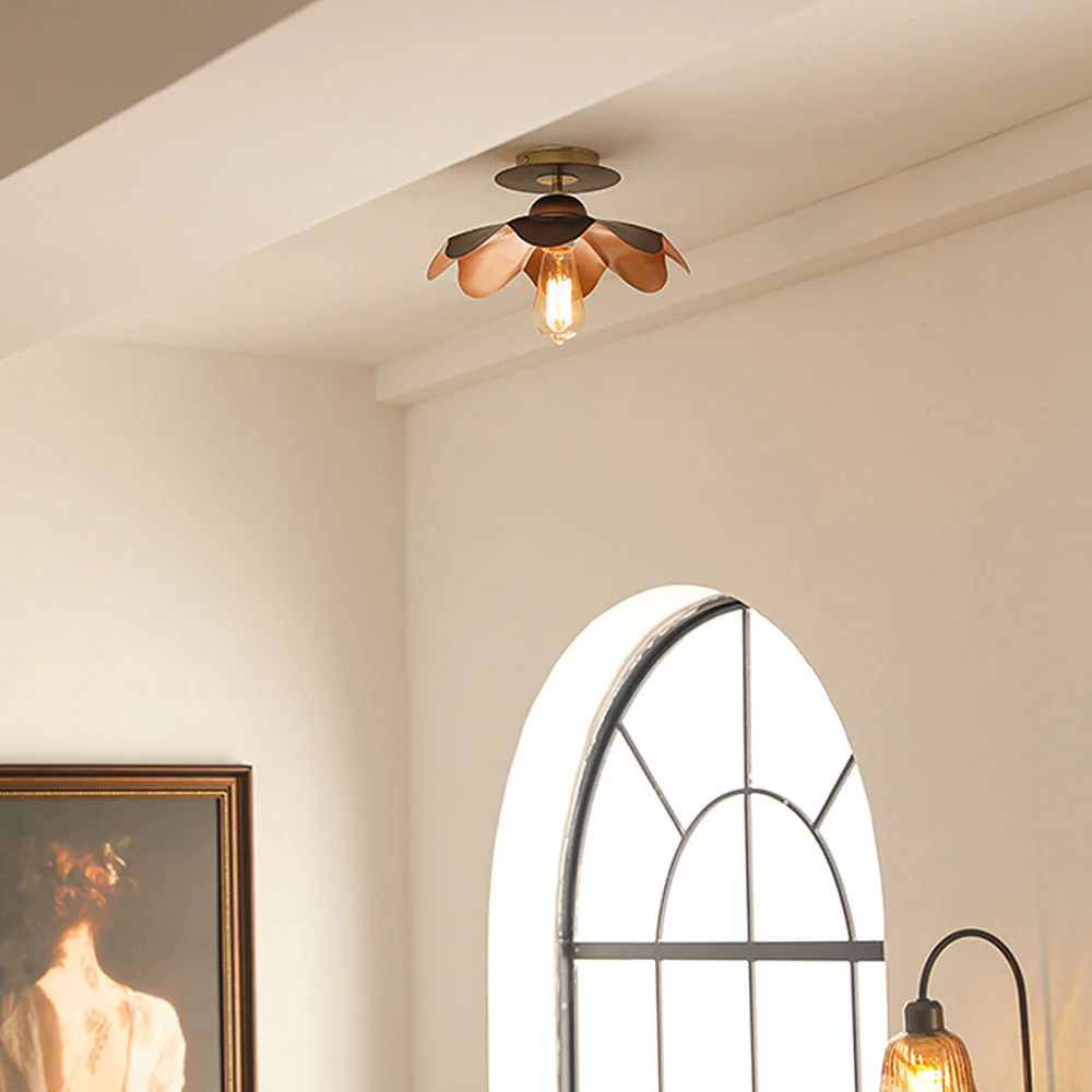 Iron Art Living Room Brown Ceiling Light - Image 4