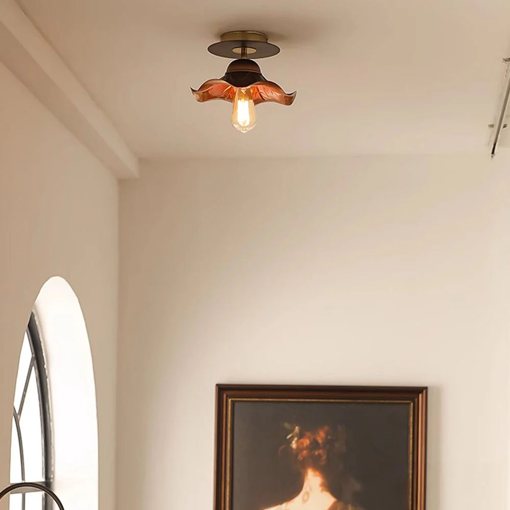 Iron Art Living Room Brown Ceiling Light - Image 7