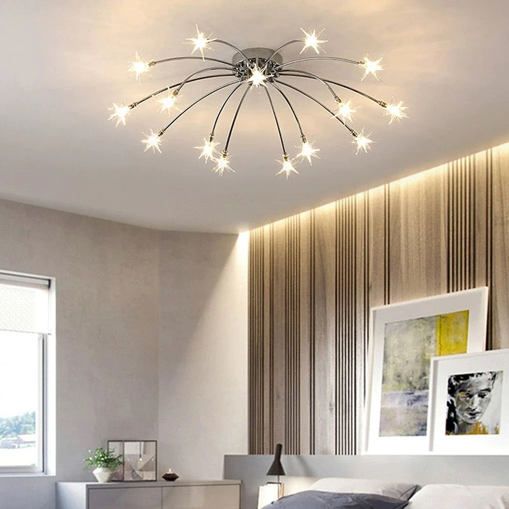 Luxury Star Glass Bedroom Ceiling Light - Image 10