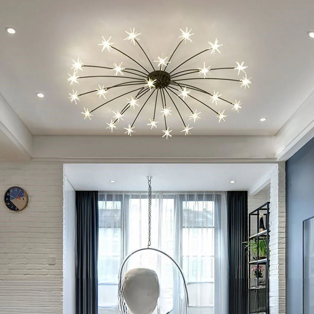 Luxury Star Glass Bedroom Ceiling Light - Image 14