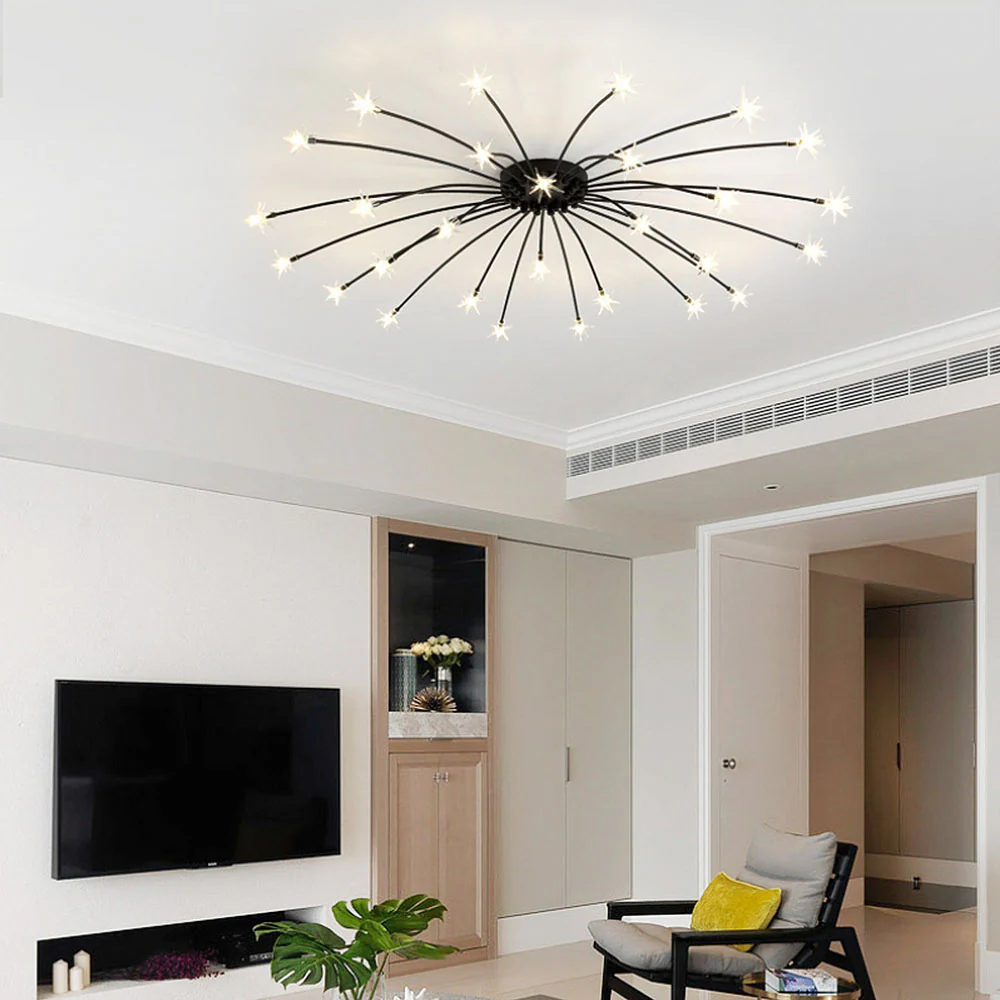Luxury Star Glass Bedroom Ceiling Light - Image 16