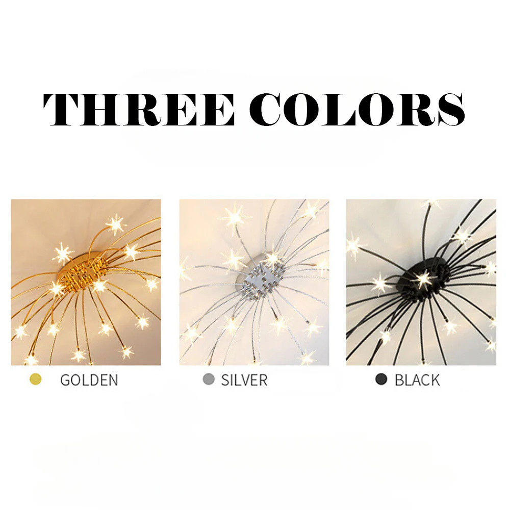 Luxury Star Glass Bedroom Ceiling Light - Image 17