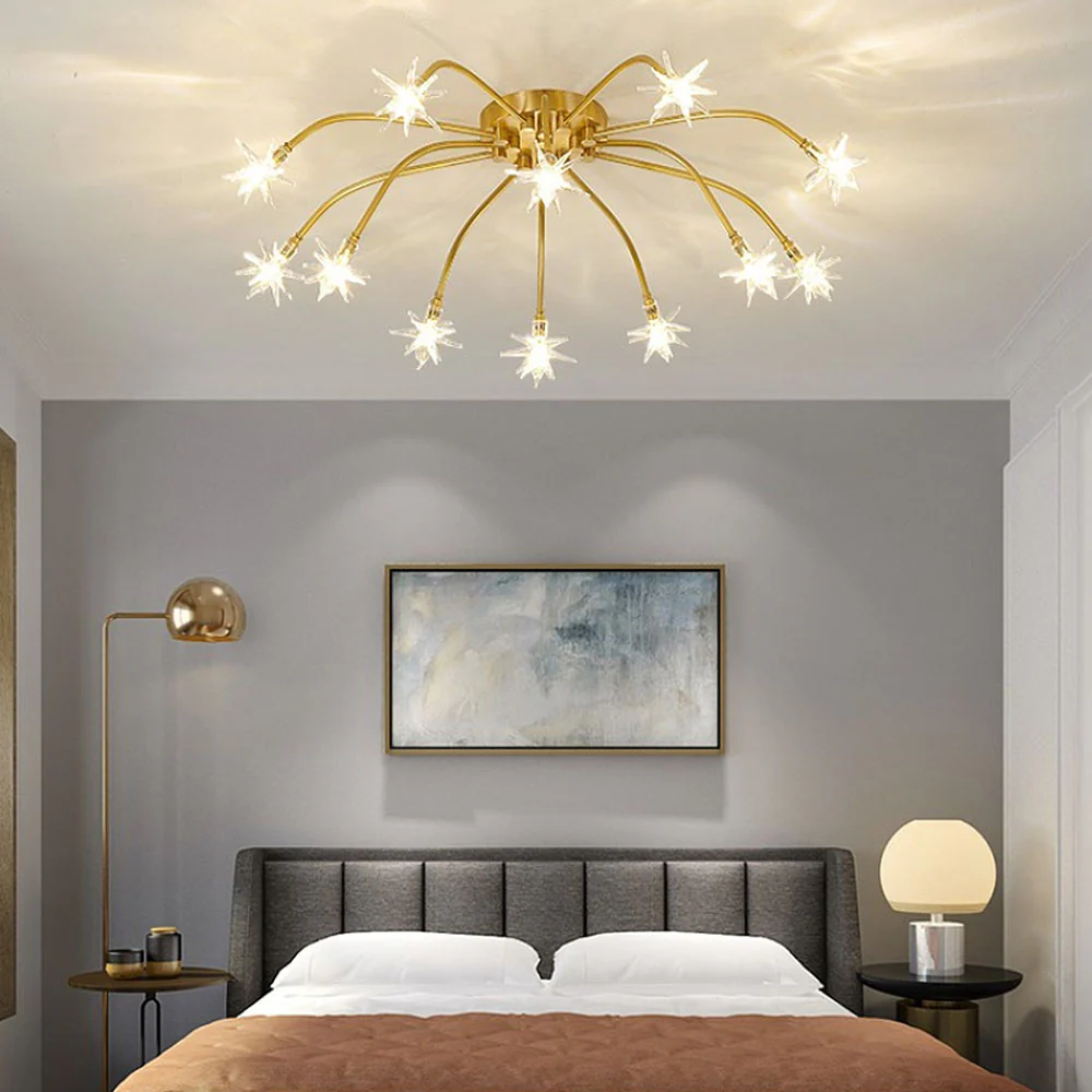 Luxury Star Glass Bedroom Ceiling Light - Image 2