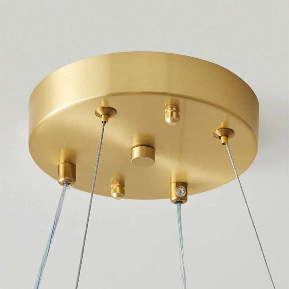 Unique Pearl Design White Ball LED Necklace Chandelier - Image 17