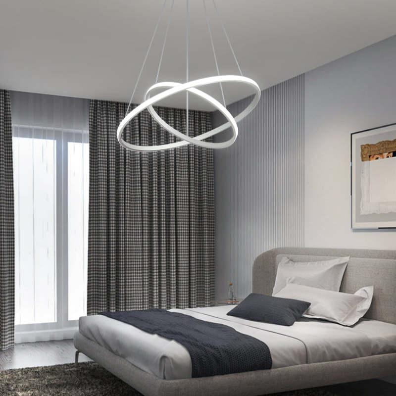 LED Ring Pendant Light Suspended Hanging Ring Chandelier - Image 4