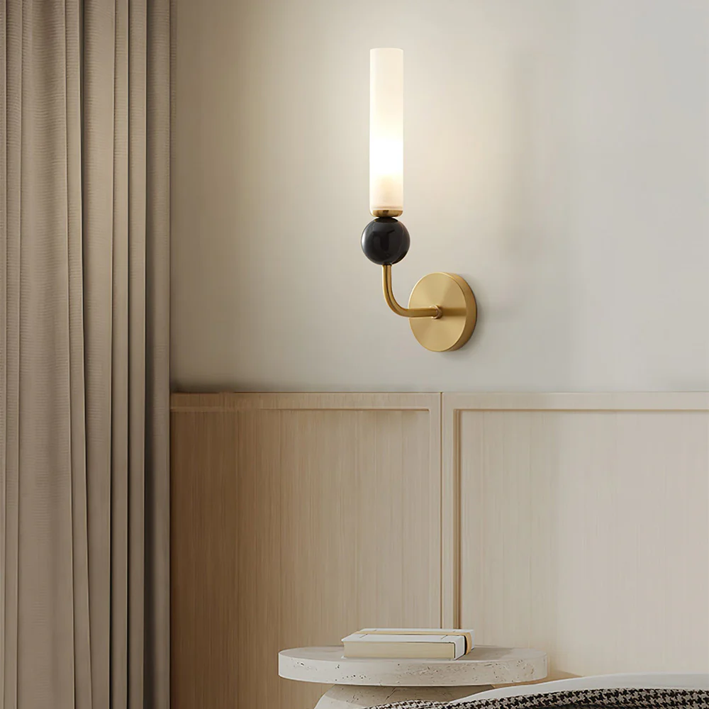 Light Luxury Copper Long Pole Corridor Wall Lamp - Image 3