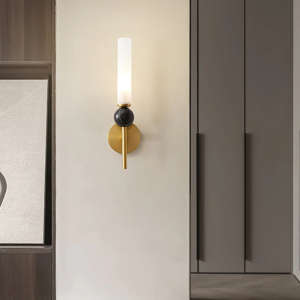 Light Luxury Copper Long Pole Corridor Wall Lamp - Image 8