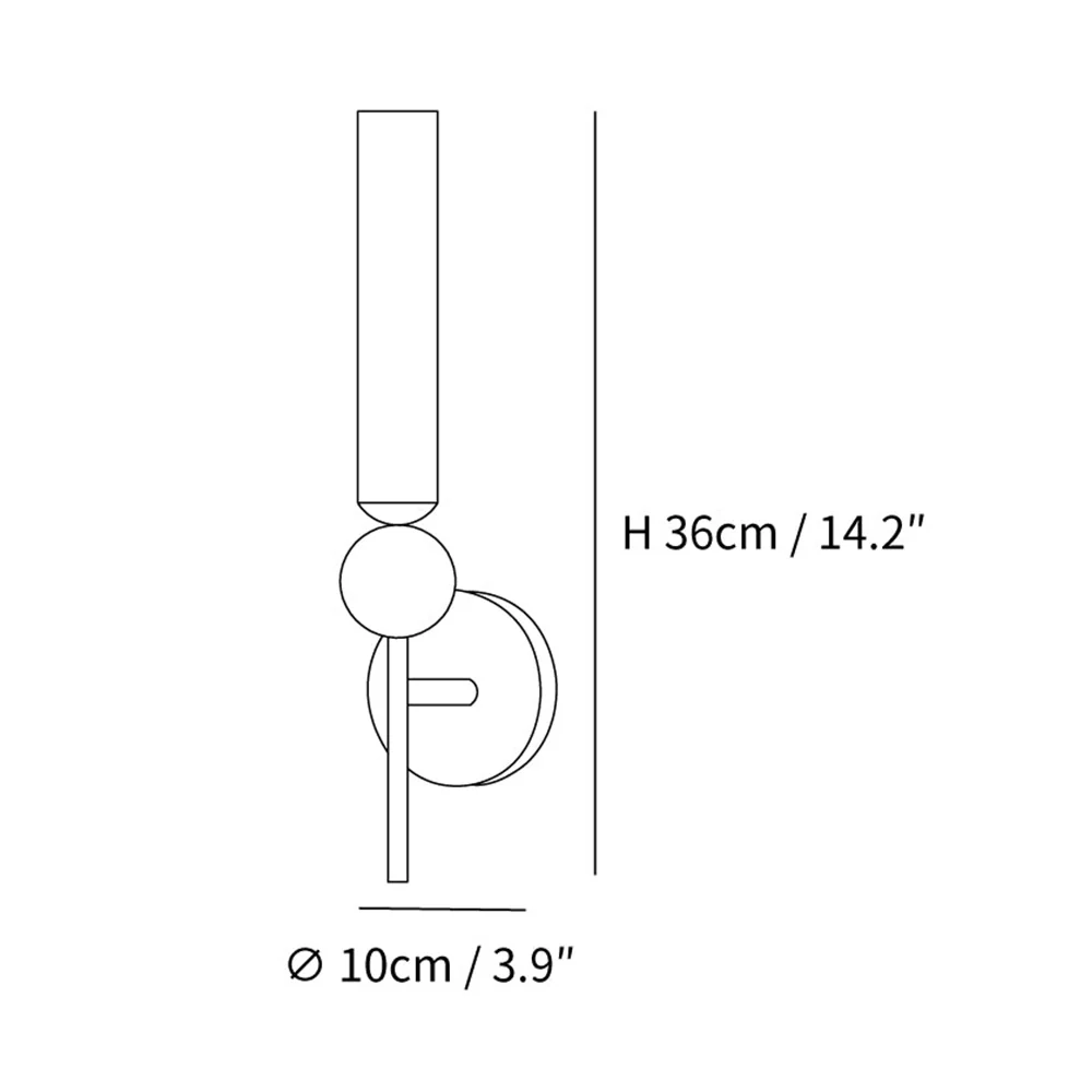 Light Luxury Copper Long Pole Corridor Wall Lamp - Image 9