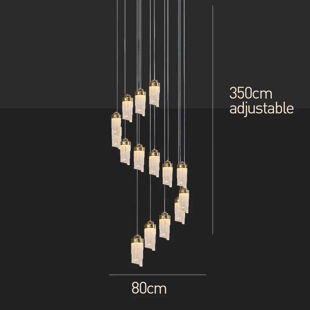 Luxurious Contemporary Acrylic Living Room LED Pendant Lights - Image 18