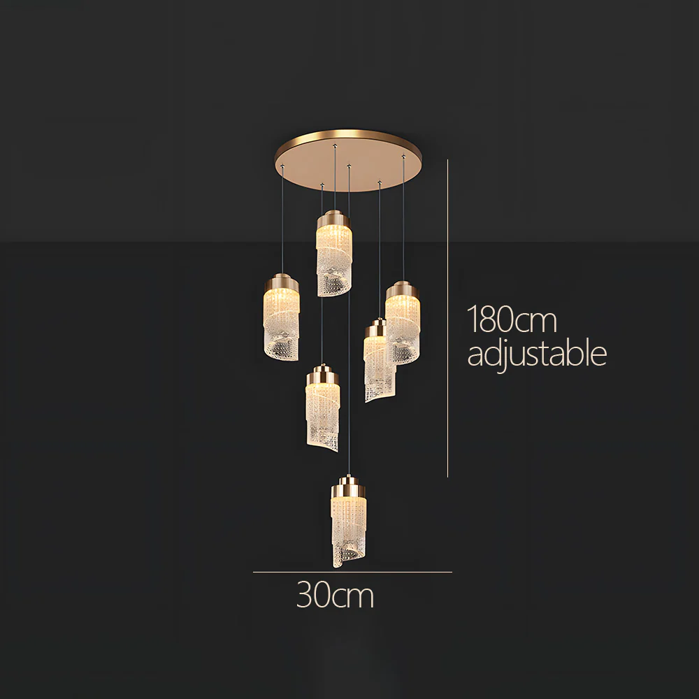 Luxurious Contemporary Acrylic Living Room LED Pendant Lights - Image 3