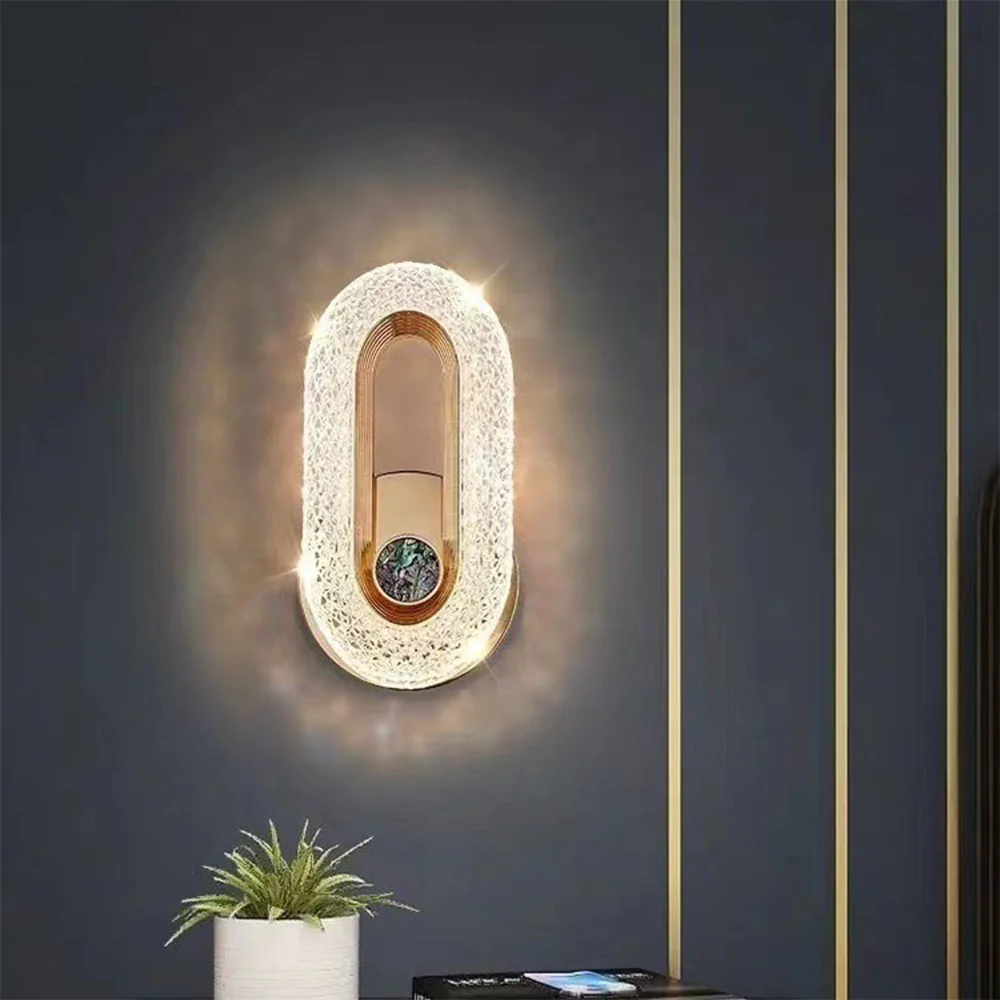 Luxury Acrylic Loop LED Wall Light - Image 4