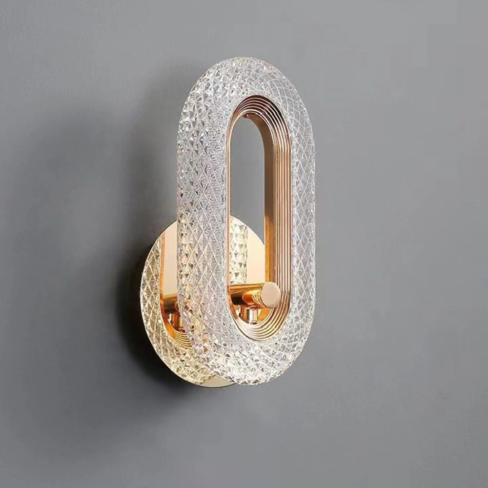 Luxury Acrylic Loop LED Wall Light - Image 7