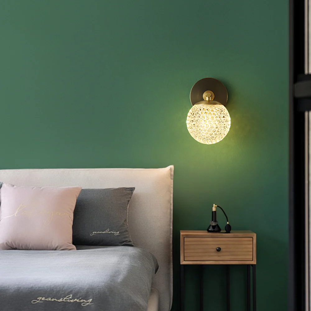 Luxury Copper Ball 1-Light Wall Sconce - Image 10