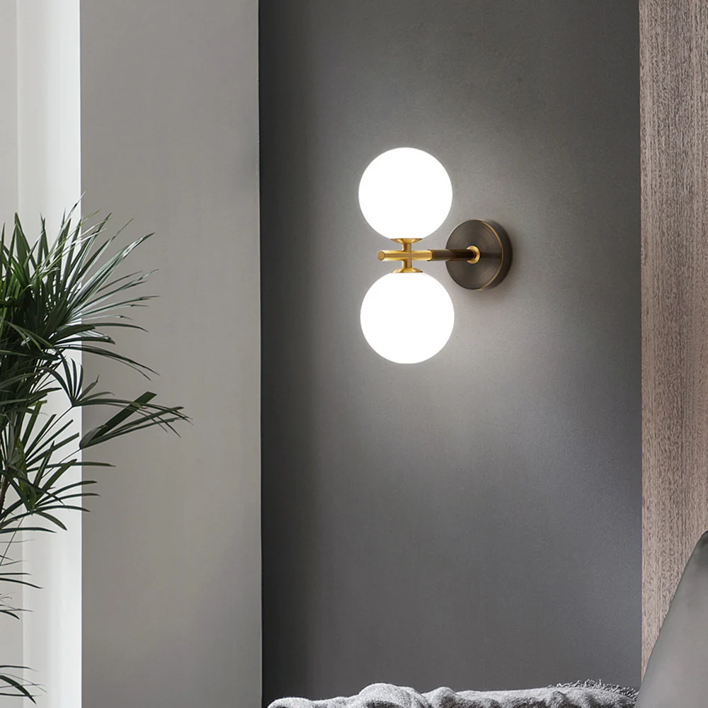 Luxury Copper Ball 1-Light Wall Sconce - Image 5