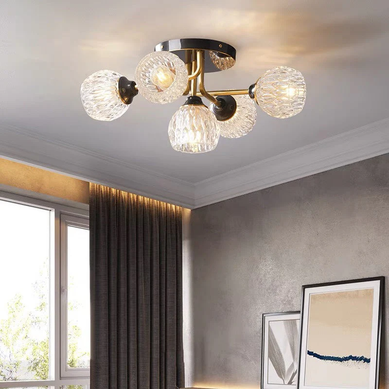 Luxury Copper Semi Flush Ceiling Light - Image 2