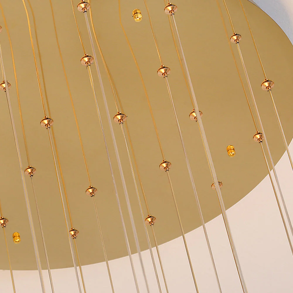 Luxury Crystal Staircase Long Chandelier - Image 3