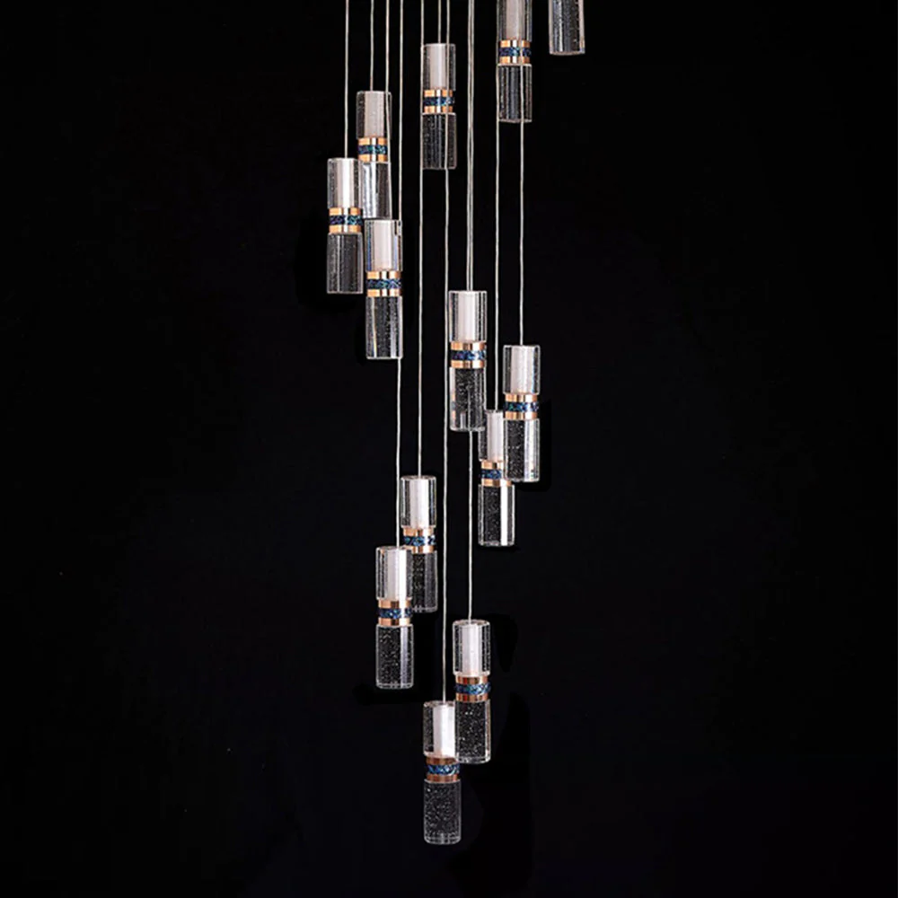 Luxury Crystal Staircase Long Chandelier - Image 6