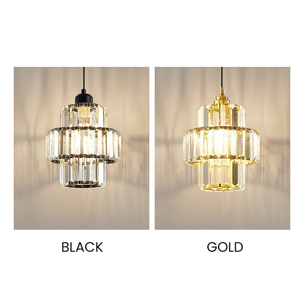 Luxury Elegance Glass Gold Pendant Light - Image 15
