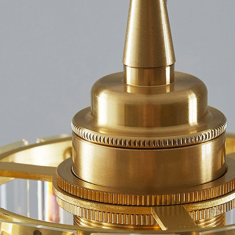 Luxury Elegance Glass Gold Pendant Light - Image 4