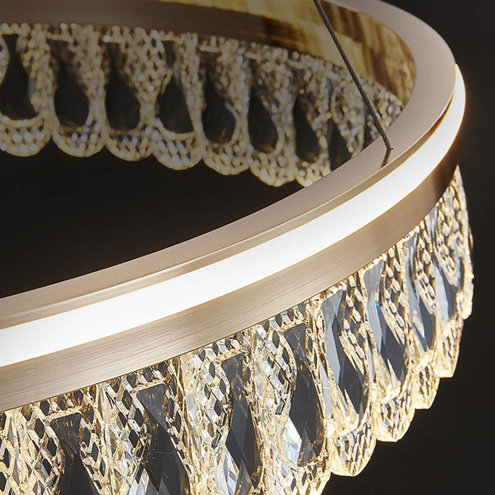 Luxury Large Crystal Ring Chandelier - Image 13