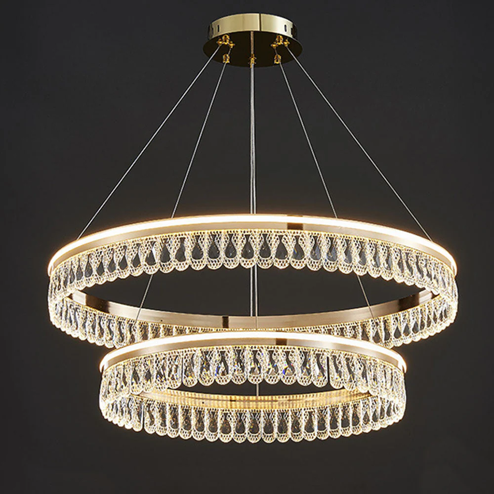 Luxury Large Crystal Ring Chandelier - Image 4