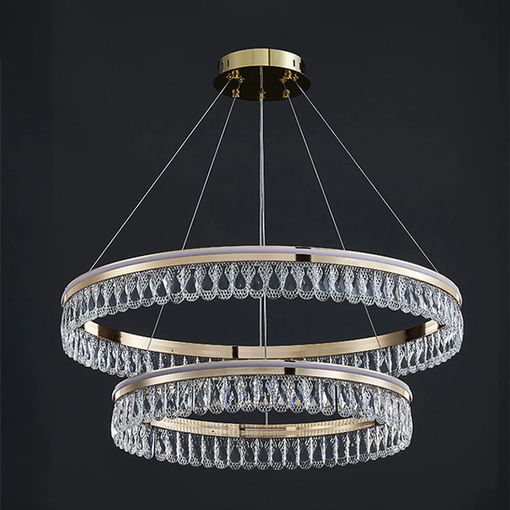 Luxury Large Crystal Ring Chandelier - Image 5