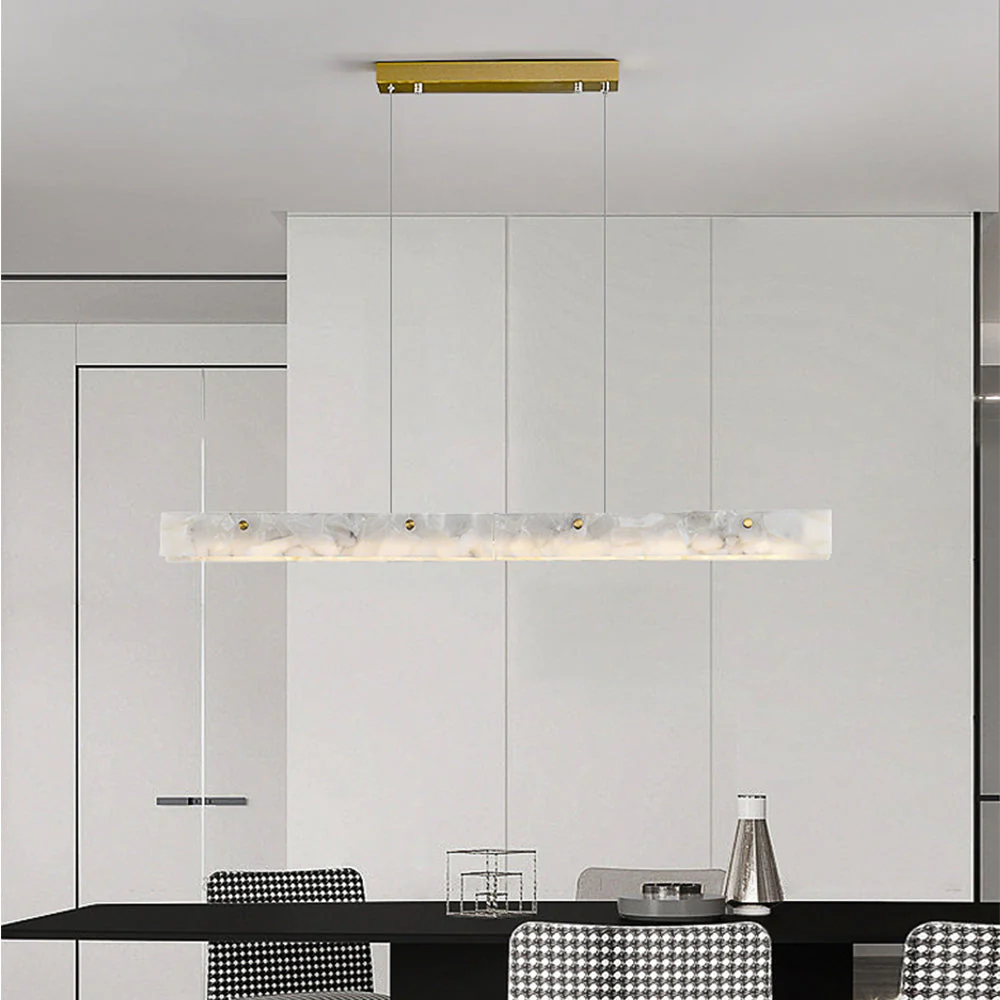 Luxury Marble Long Strip Pendant Light - Image 3