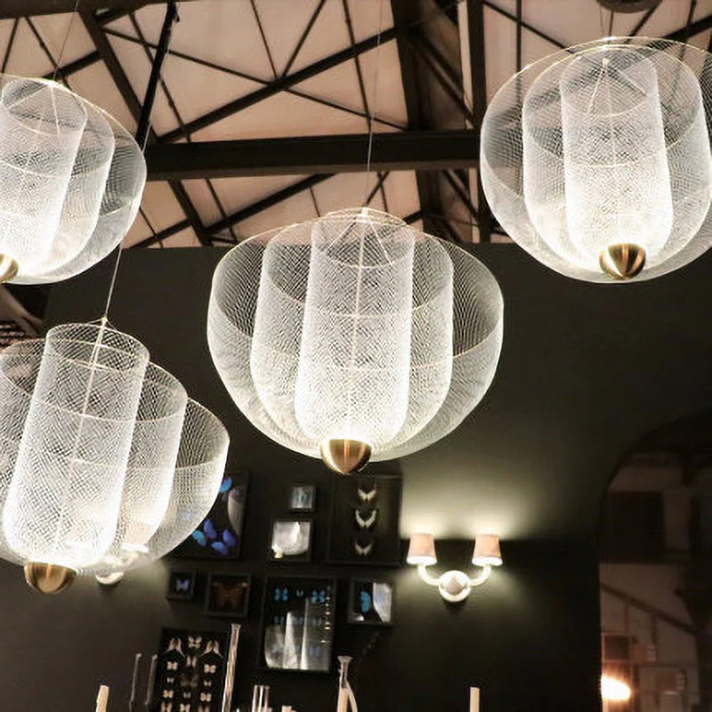 Opulent Metal Grid Pendant Light - Image 12