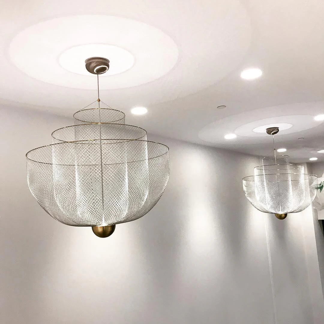 Opulent Metal Grid Pendant Light - Image 13