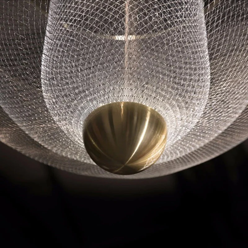 Opulent Metal Grid Pendant Light - Image 16