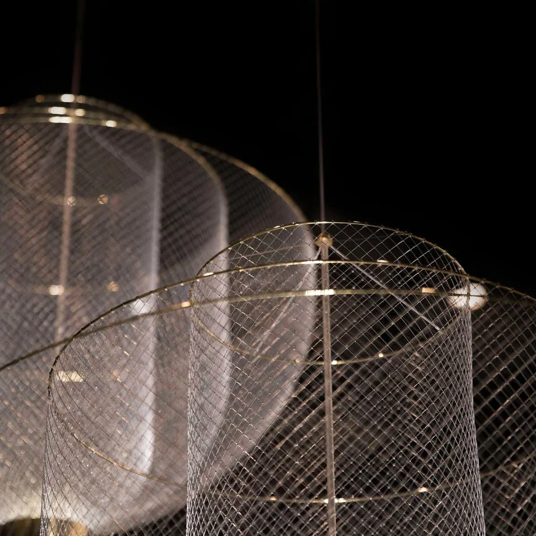 Opulent Metal Grid Pendant Light - Image 17