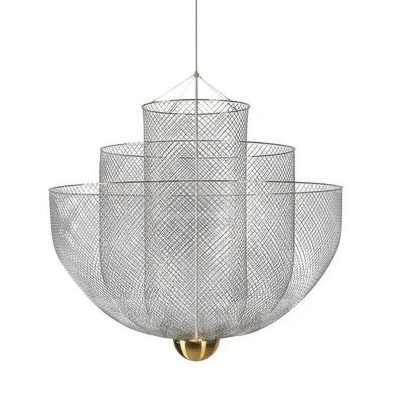 Opulent Metal Grid Pendant Light - Image 19