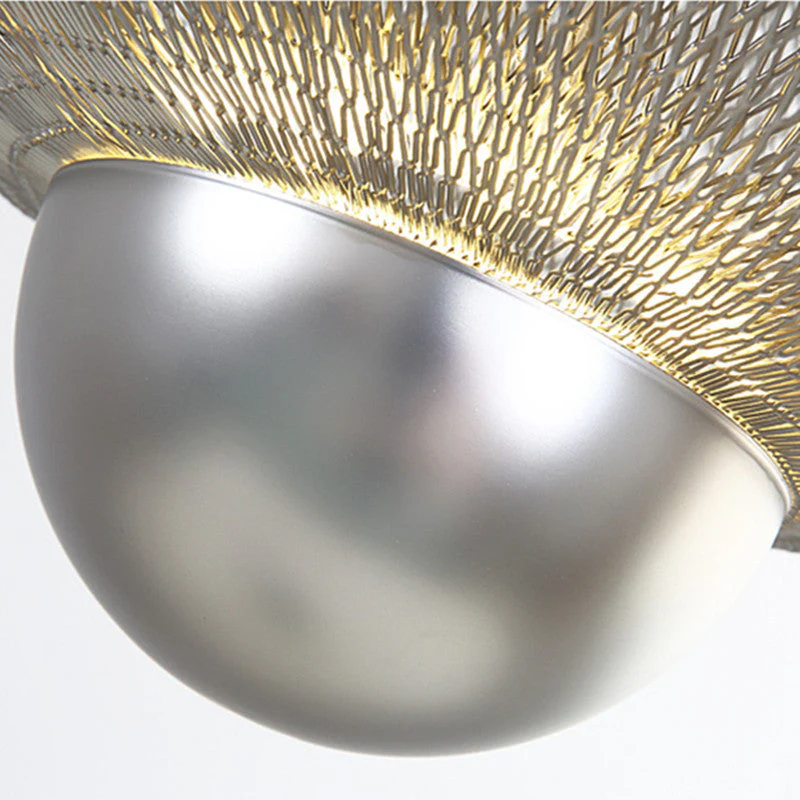 Opulent Metal Grid Pendant Light - Image 7