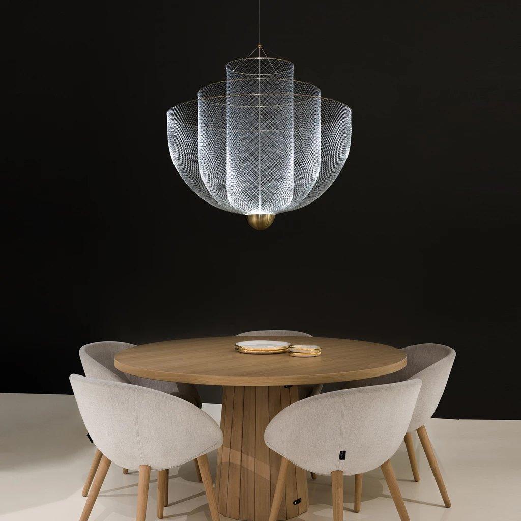 Opulent Metal Grid Pendant Light - Image 9