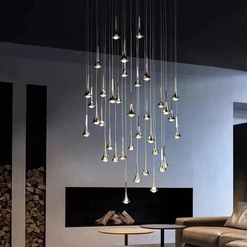 Luxury Raindrop Chandelier LED Hanging Lamp - Image 3