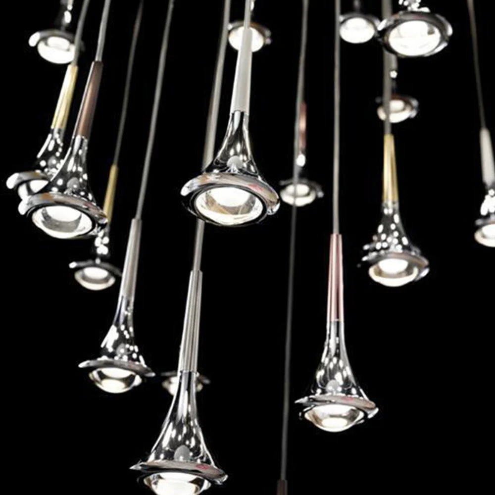 Luxury Raindrop Chandelier LED Hanging Lamp - Image 4