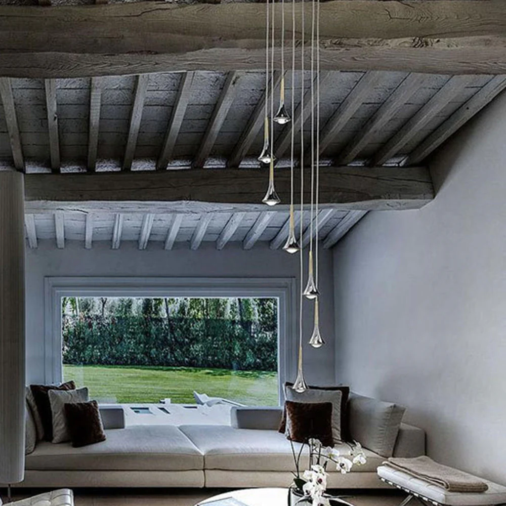Luxury Raindrop Chandelier LED Hanging Lamp - Image 6