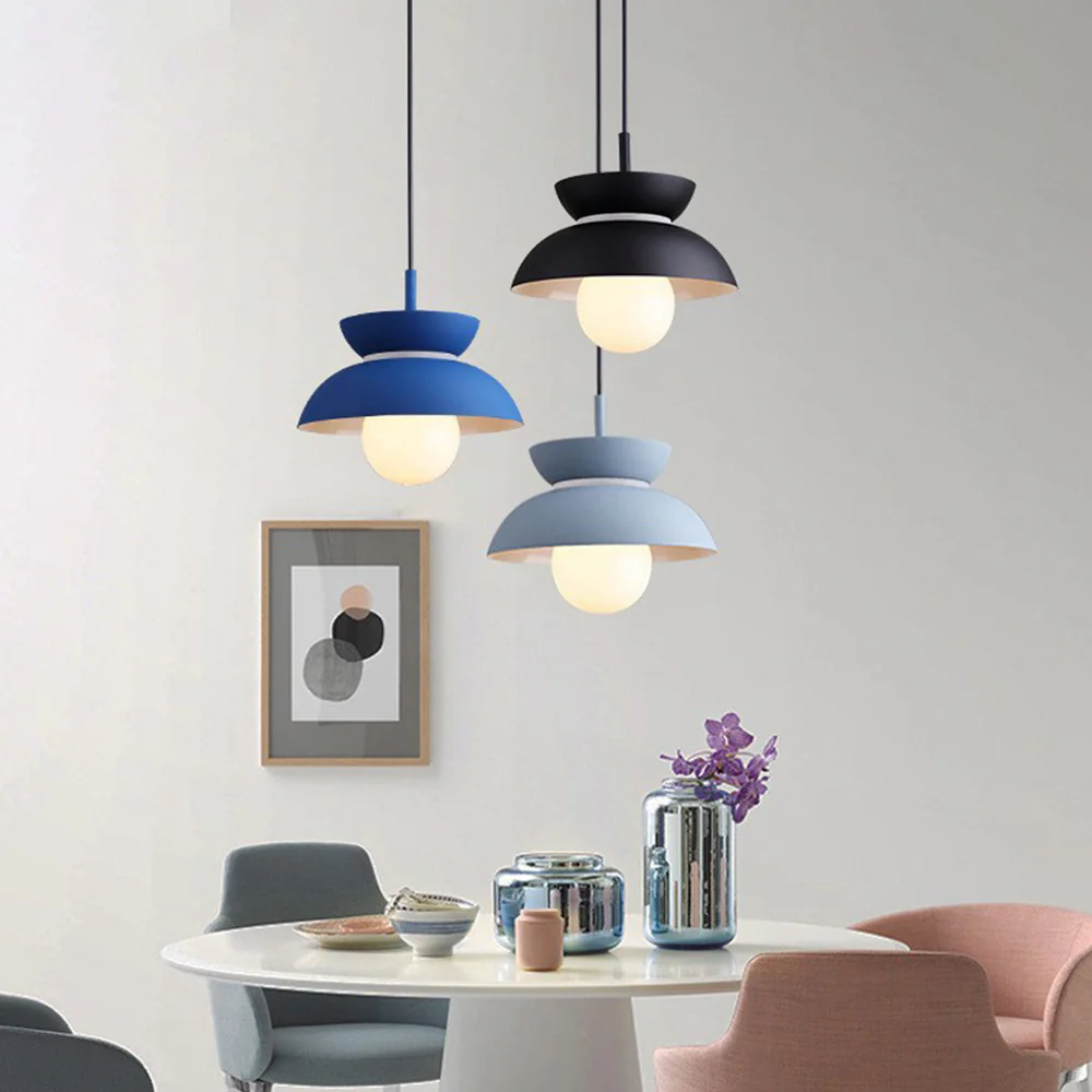 Macaroon Colorful Simple Round Pendant Light - Image 2