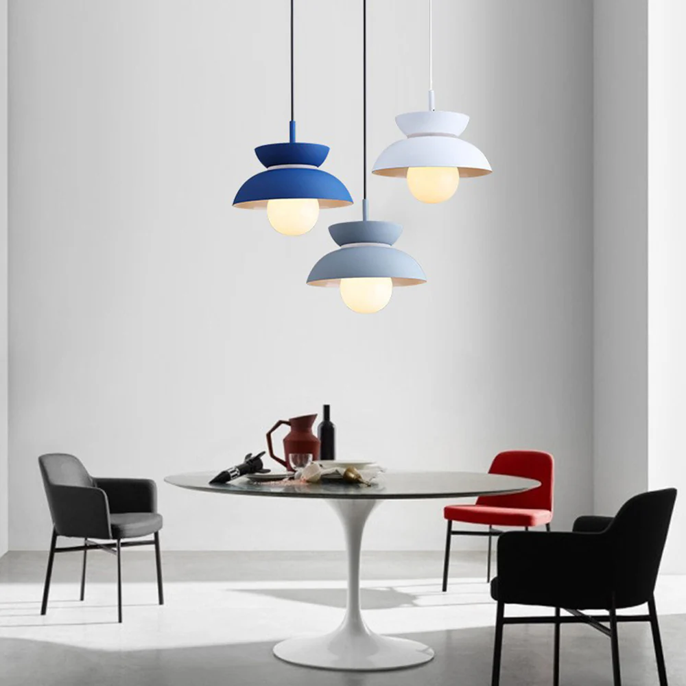 Macaroon Colorful Simple Round Pendant Light - Image 3
