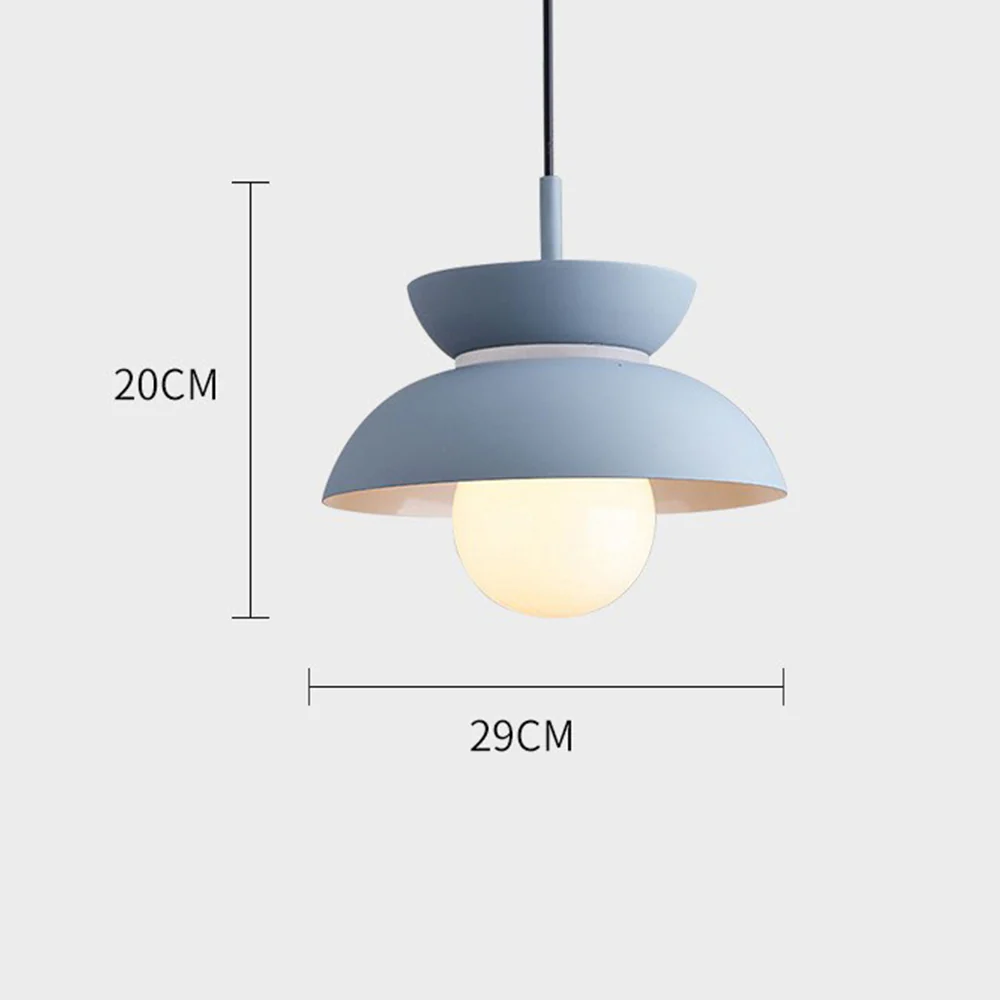 Macaroon Colorful Simple Round Pendant Light - Image 8