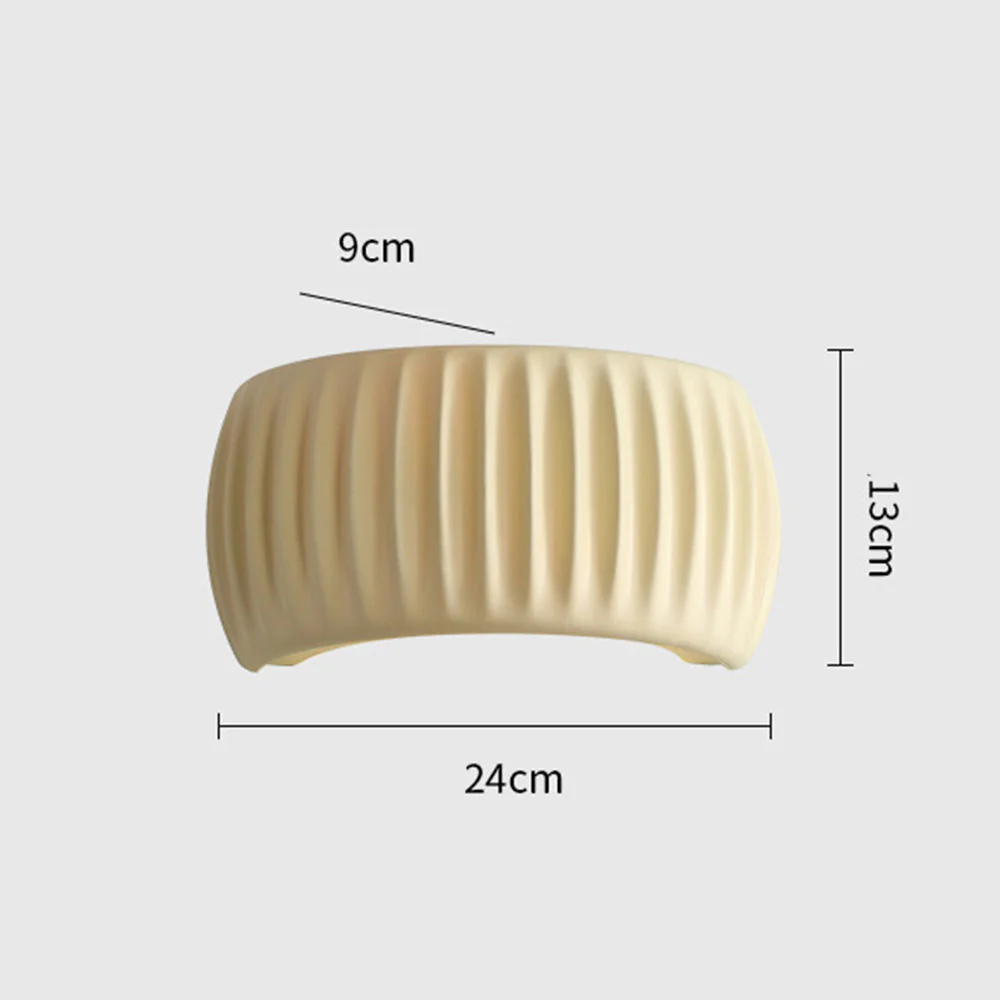 Macaroon Cream Color Simple Indoor Wall Light - Image 13