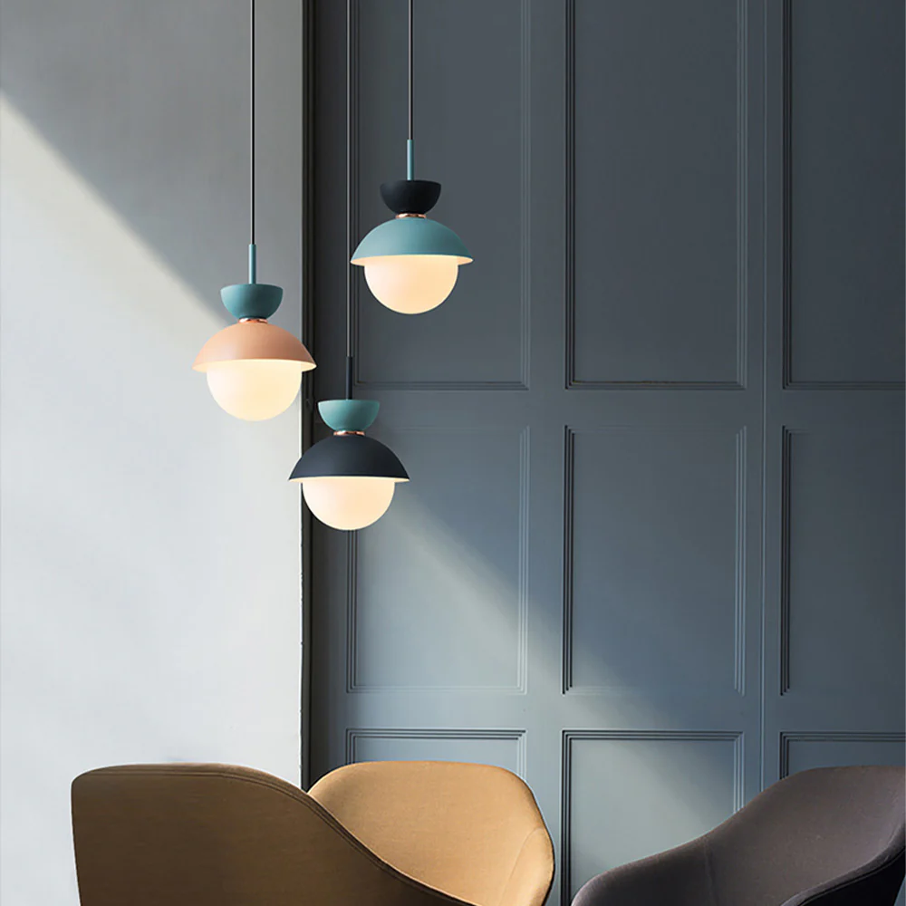 Macaroon Double Heads Metal Pendant Light - Image 21