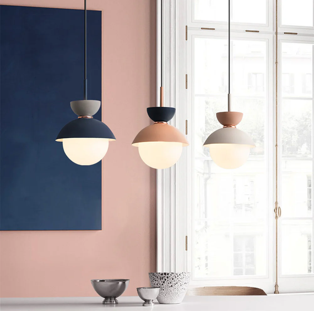 Macaroon Double Heads Metal Pendant Light - Image 22