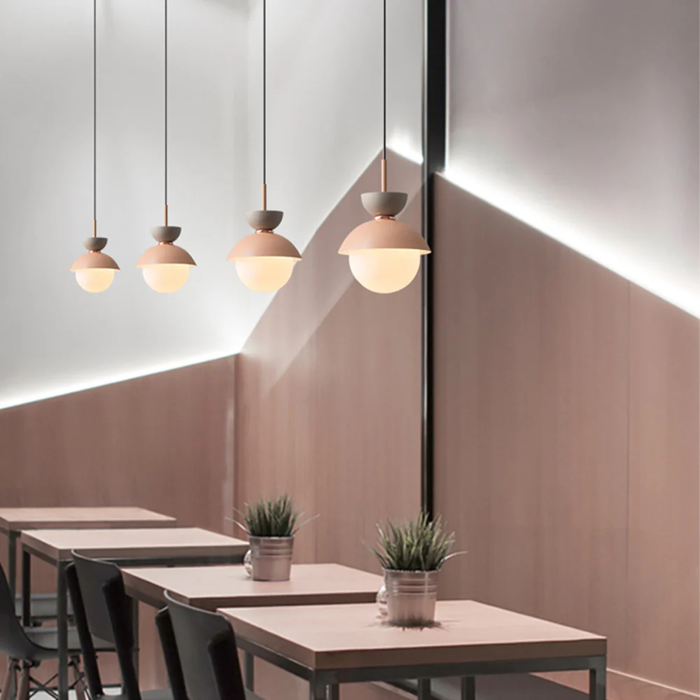 Macaroon Double Heads Metal Pendant Light - Image 9