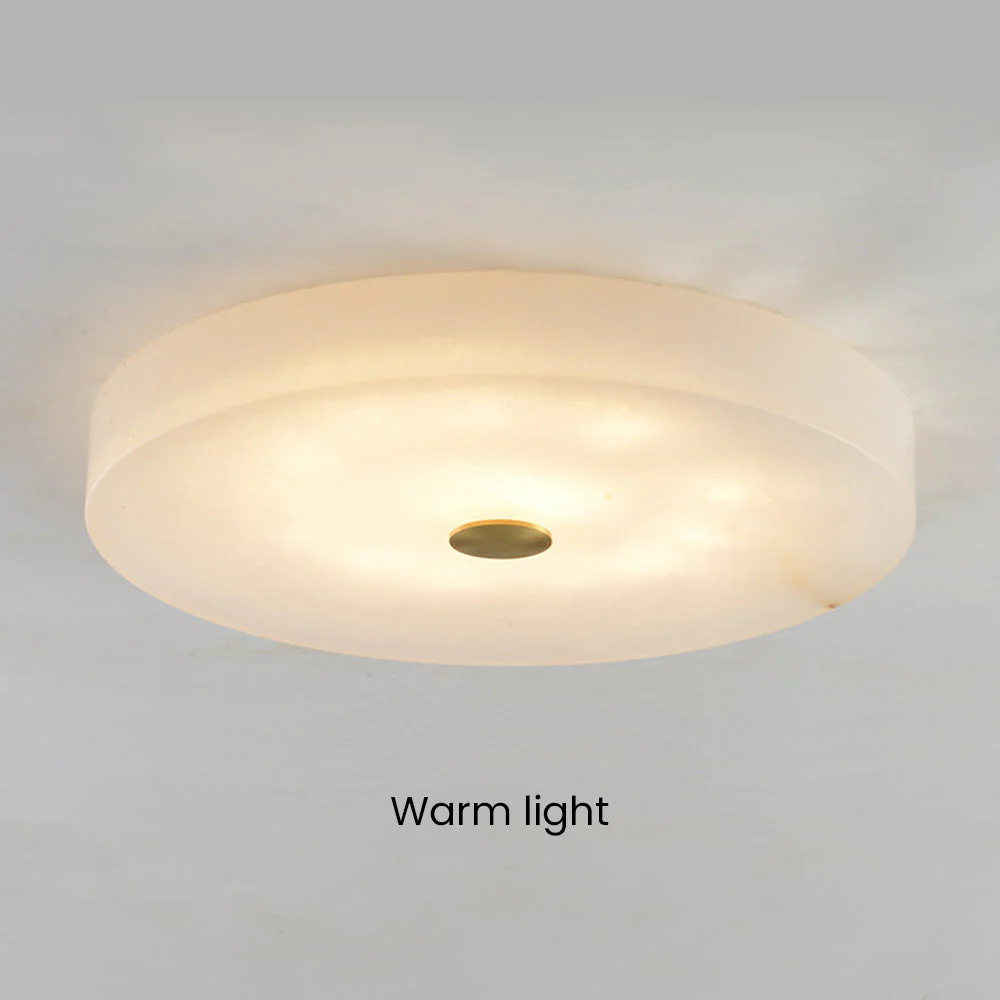 Marble White Flush Mount Ceiling Light - Image 10