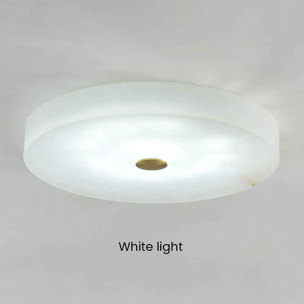 Marble White Flush Mount Ceiling Light - Image 11